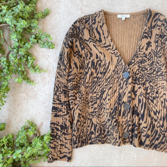 Madewell Tigerized Cameron Stripe Crop 